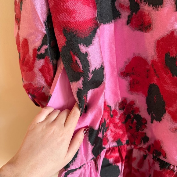 Tuckernuck Cerise Blossom Jacquard Palmerston Dress - Picture 10 of 10